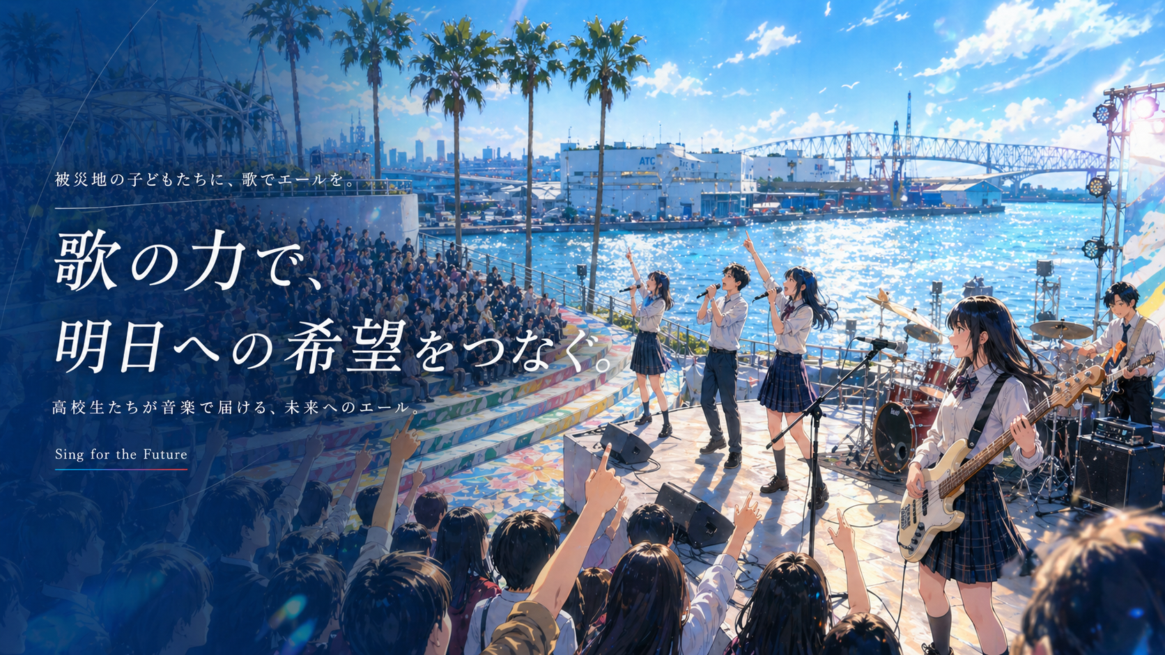 Anime style Sing for the Future illustration